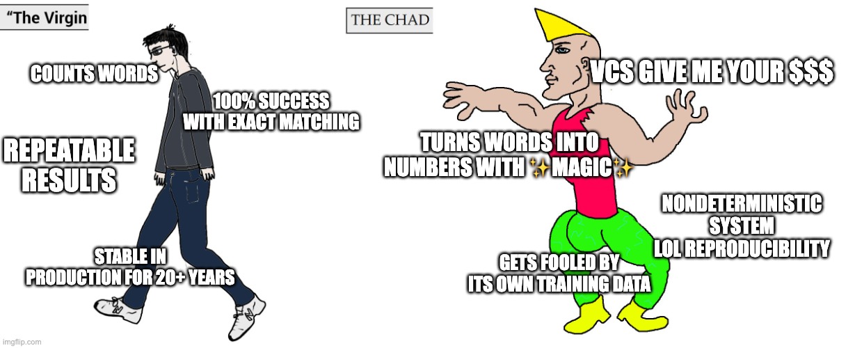 Virgin Keyword Search vs Chad Neural Search