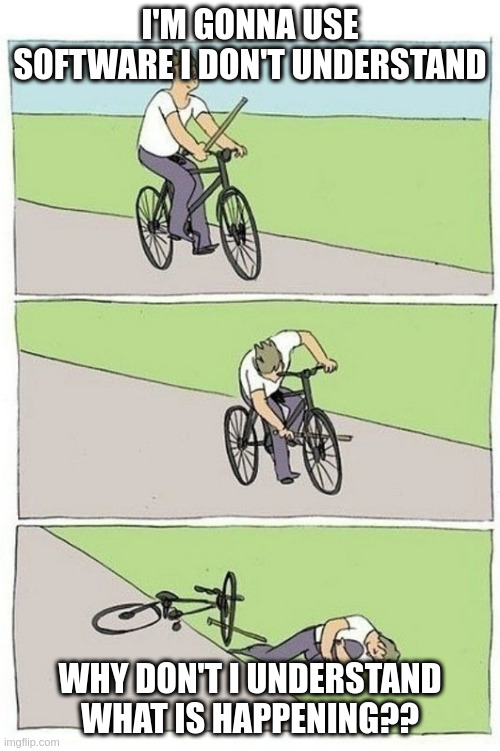 I don't have a picture of that error message so you get this meme instead