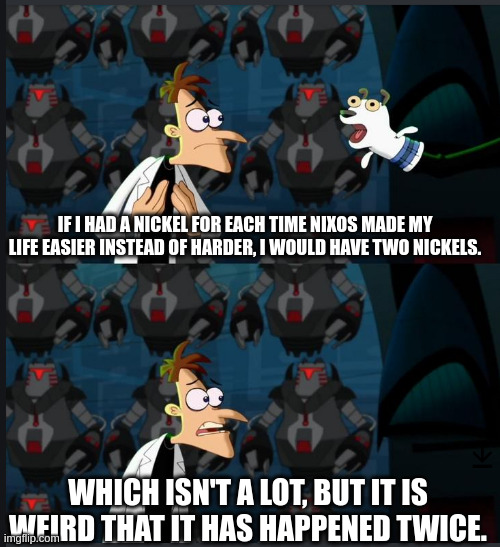 was nix being beneficial? Also how do you spell nickel?