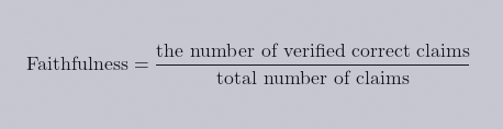formula for faithfulness